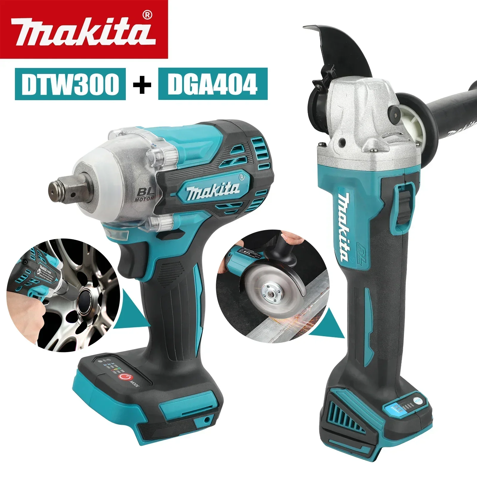 Makita Drill Dtw300 - Makita 18V Dual-Werkzeugset DTW300 Schlagschrauber DGA404