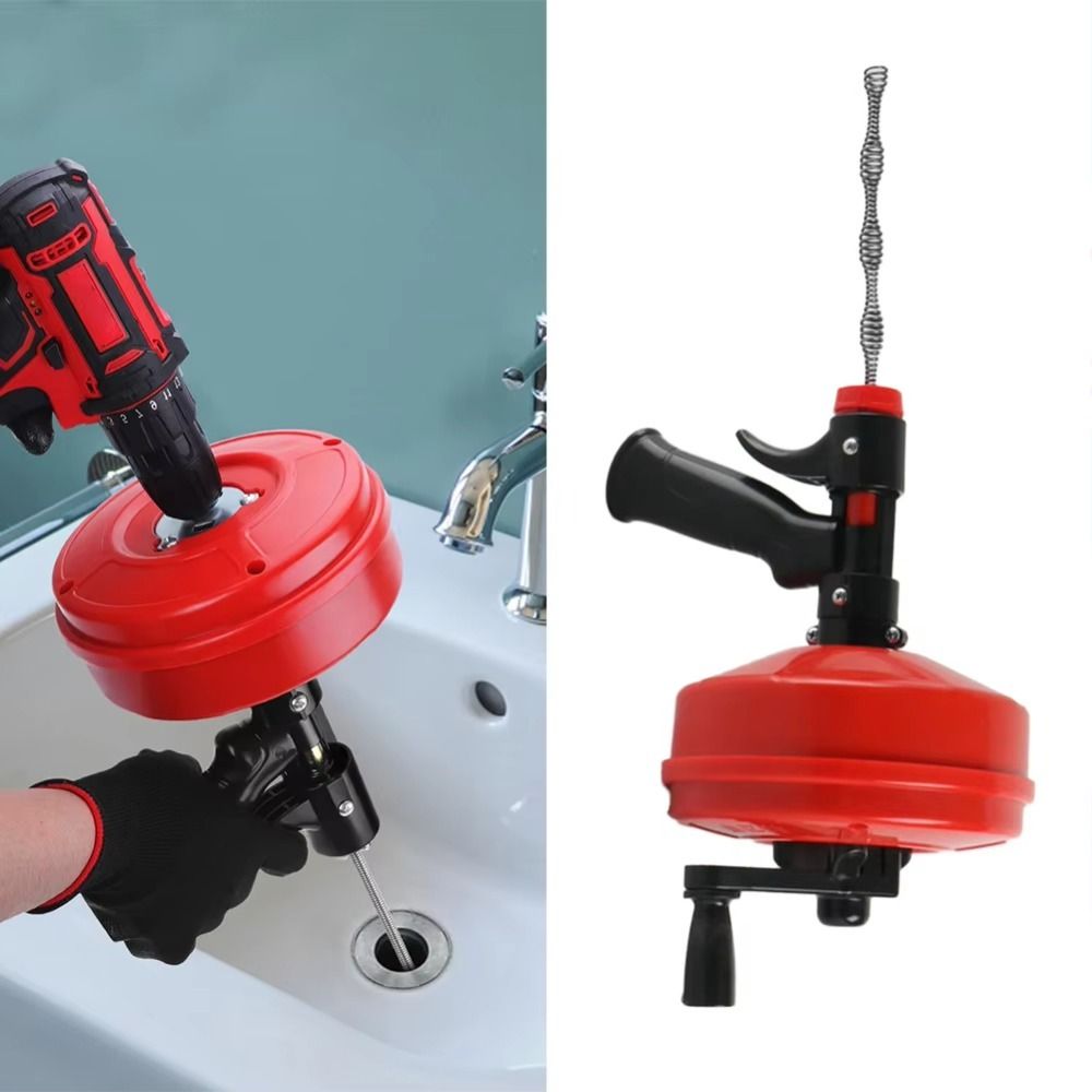 Drain Snake Flexible - Professionelle Abflussreinigungsspirale Flexibler Rohrreiniger Manuelle/Elektrische Rohrreinigungsmaschine